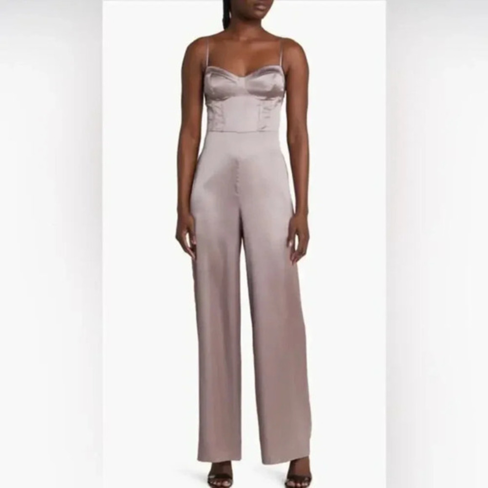 NEW ASTR satier bustier jumpsuit large B1601
